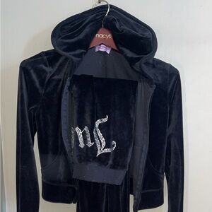 Juicy Couture OG BIG BLING VELOUR HOODIE